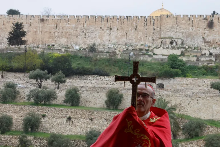 Israeli police block Catholic cardinal from Holy Sepulchre on Palm Sunday