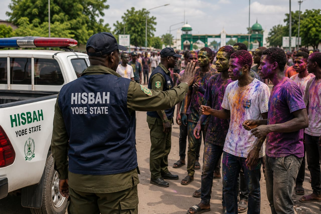 Yobe Hisbah Halts Color Festival, Warns Youth on Islamic Values